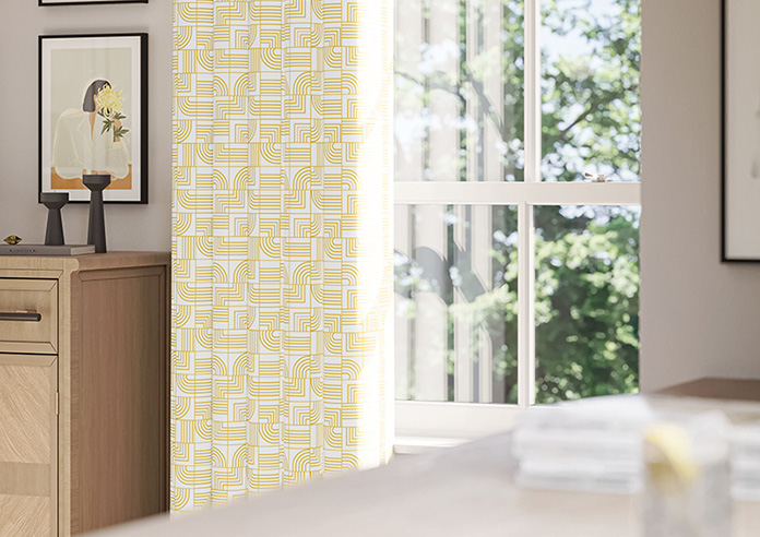 Maze, Yellow - Made to Measure Curtains - Image 5